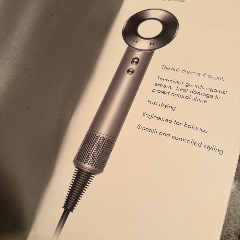 Dyson Supersonic Hair Dryer in Gunmetal Gray and Silver
